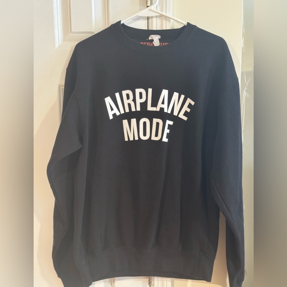 Black Airplane Mode Sweater